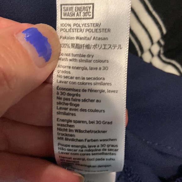 Topshop  blue tank top camisole size 2 - Picture 8 of 8